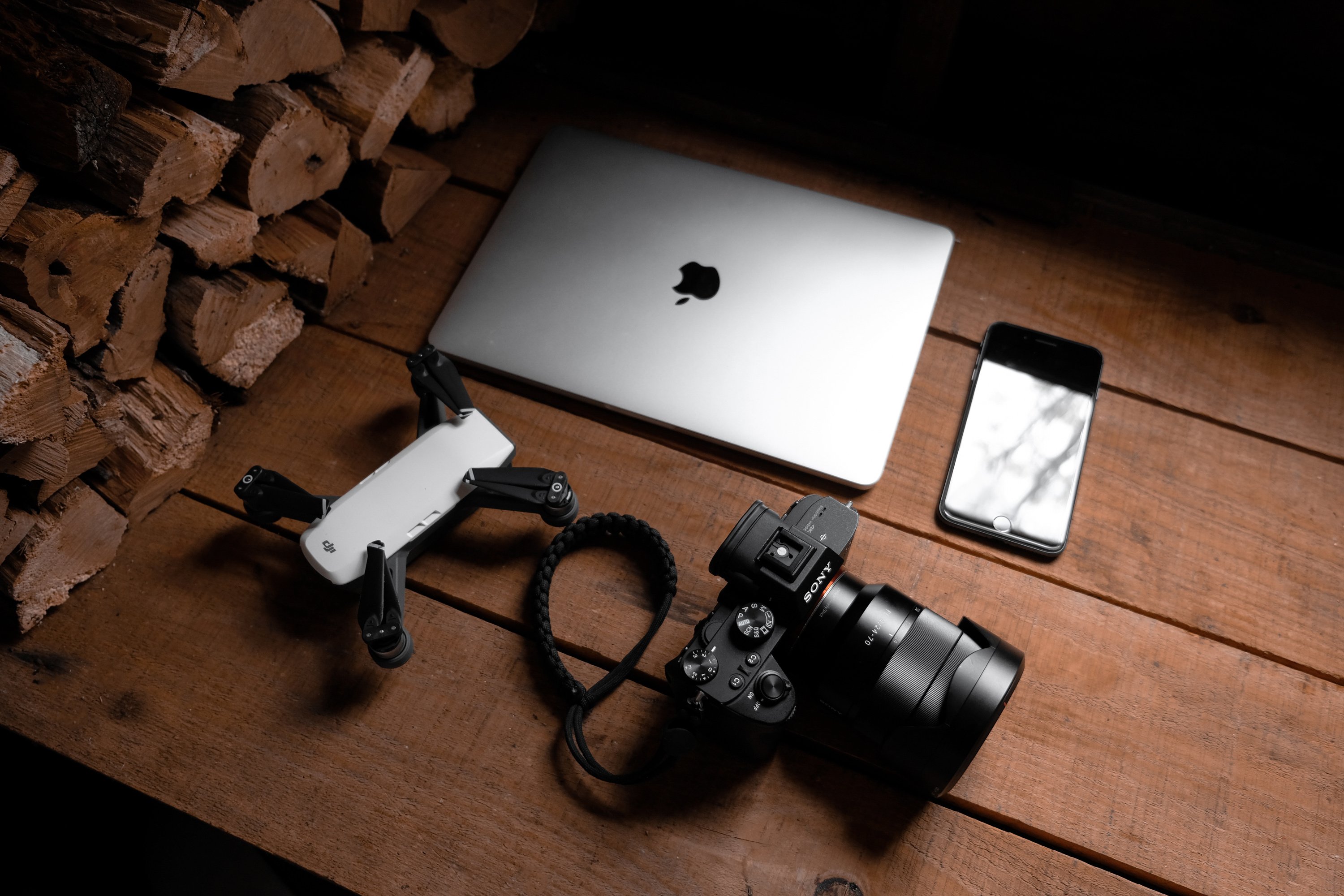 Photo Of Gadgets On Wooden Table